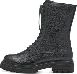Marco Tozzi Zwarte Enkellaarsjes voor Dames - Dames - Veterlaarzen - Zwart - 37 EU - Schoenen