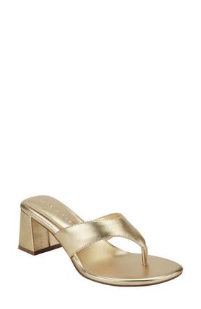 Marc Fisher Arcee Sandal in Gold at Nordstrom, Size 9.5