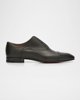Christian Louboutin Greggo Men & apos;s Lace-Up Leather Dress Shoes