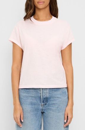 Michael Stars Grayson Chopped Crewneck T-Shirt in Blush at Nordstrom