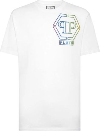 Philipp Plein Wit Katoenen T-shirt - Heren - T-shirts - Wit - XS - Katoen - Tops