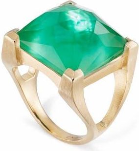 Dean Davidson Plaza Mother-of-Pearl Doublet Cocktail Ring in Banyan Green at Nordstrom, Size 7