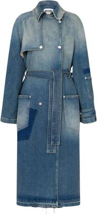 Moschino Denim Trenchcoat - Dames - Jas met riem - Blauw - S - Denim - Jassen