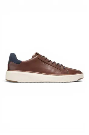 Cole Haan Mens GrandPro Luxe Mile Trainer Brown Leather Sneakers - C45103