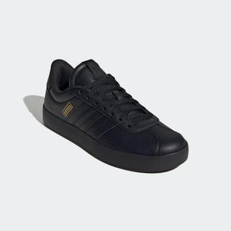 adidas Sneaker ADIDAS SPORTSWEAR VL COURT 3.0, Herren, Gr. 42,5, schwarz (core schwarz, core schwarz, gold metallic), Synthetik, Schuhe Sneaker, inspiriert v