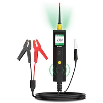 OEM Bt250 Probador De Voltaje Automotriz De 12v/24v, Probador De Voltaje Automotriz Digital Con Detector De Cortocircuito, Indicadores De Color, Para Sist