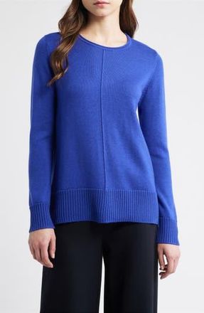 Eileen Fisher Crewneck Wool Sweater in Royal at Nordstrom Rack, Size X-Small