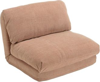 Macabane Sill&oacute;n de 1 plaza multiposici&oacute;n en tejido color rosa viejo