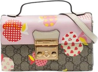 Gucci Pre-owned Padlock Satchel - Dames - Vintage Handtas - Beige - ONE Size - Leer - Vintage
