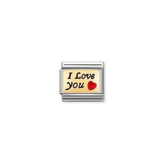 Nomination Unisex Composable Classic Links In I Love You