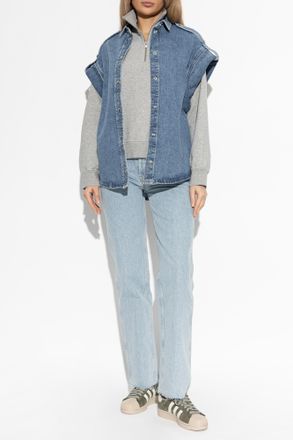 Re/Done Straight-leg Jeans, Womens, Light Blue