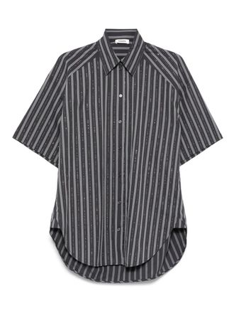 Sandro crystal-embellished shirt - Grey