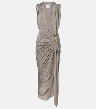 CHRISTOPHER ESBER Ripple embellished draped jersey gown