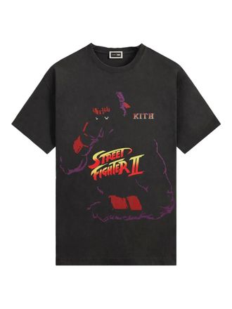 Kith T-shirt Capcom RYU Needle Point girocollo - Nero