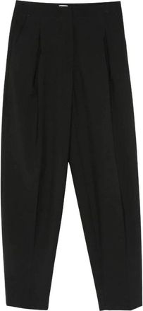 Covert Pantalon - Dames - Wijde Broeken - Zwart - 2XS - Broeken