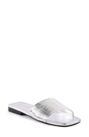 Seychelles Paris Slide Sandal in Silver at Nordstrom Rack, Size 7.5