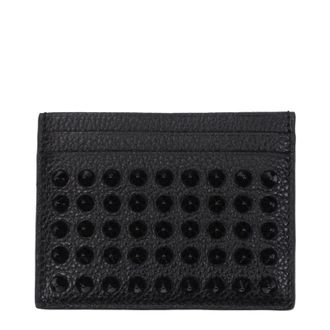 Christian Louboutin Herrens Dokumentenhalter aus schwarzem Leder