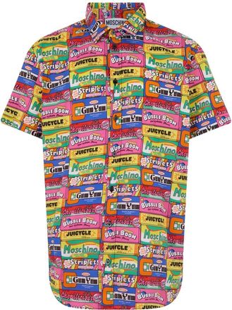 Moschino Heren, Overhemden, Veelkleurig, Maat: 4XL Katoen