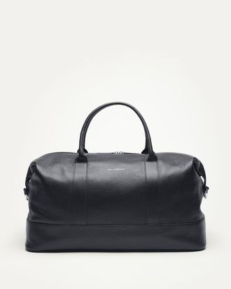 Want Les Essentiels Kelowna Pebble-Grained Leather Weekender Bag in Navy at Nordstrom