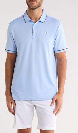 Original Penguin Tipped Knit Polo in Baby Blue Jay at Nordstrom Rack, Size Xx-Large