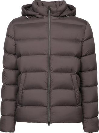 Herno Bruine Donzen Jas - Heren - Gewatteerde jassen - Bruin - XL - Jassen