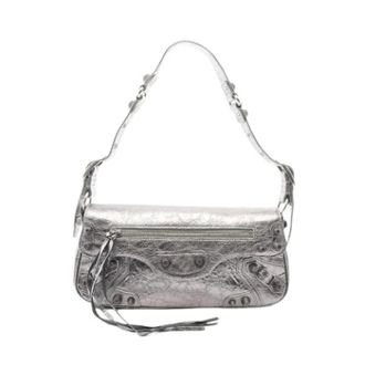 Balenciaga Pre-owned Shoulder Bags, female, Gray, Size: ONE SIZE Pre-owned Vintage Shoulder Bag