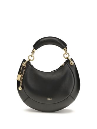 Chlo&eacute; Womens Shoulder Bag Marcie Calf Leather Black