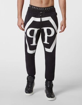 Philipp Plein Sweatpants Hexagon Men in Black/white at Nordstrom, Size X-Small/small