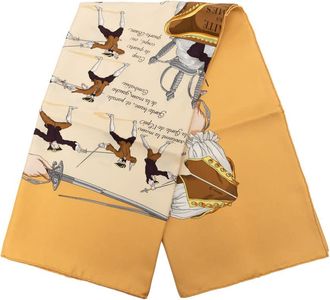 Herm&egrave;s Pre-owned Hermes Traite Des Armes Silk Scarf 90 Ladies 08299MTI2CR29G8W