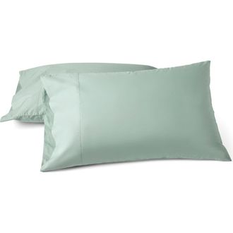 Coyuchi Refined Organic Cotton Pillow Sham in Seafoam at Nordstrom, Size Standard