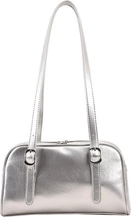 Generic Commuter Shoulder Bags For Women Designer Handbags Pure(Silver)
