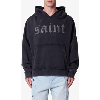 mnml Saints & Sinners Embellished Hoodie in Black at Nordstrom, Size Xx-Large