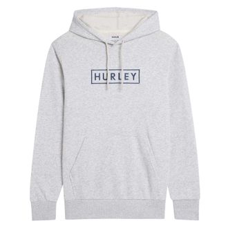 Hurley Hurley Heren fleecehoodie met Box Logo (Grijs)
