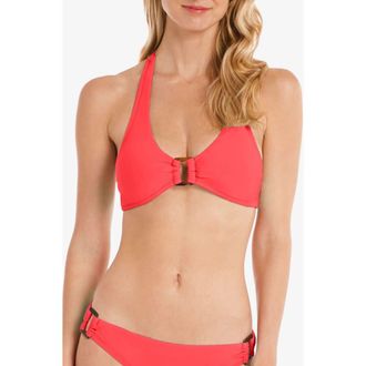 Helen Jon Tortoise Halter in Ginger at Nordstrom, Size X-Small