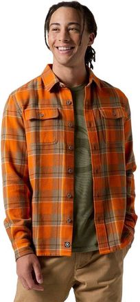 Backcountry Venture Midweight Flannel Shirt - Mens in Boundary Orange Drifter Plaid at Nordstrom, Size X-Large