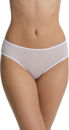 Skarlett Blue Jolie Sheer Lace Hipster in White at Nordstrom, Size X-Large