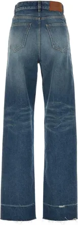 Chlo&eacute; Womens Denim Jeans Darkcobalt Exterior: Cotton Pantaloni Trousers