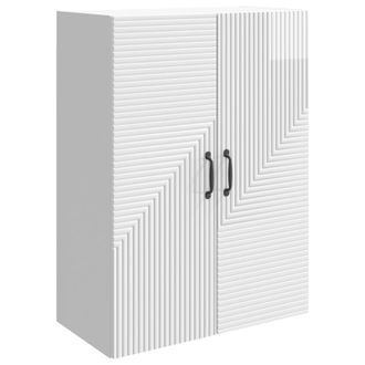 vidaXL Armario De Pared Blanco Brillante 66 X 34,5 X 90 Cm Vidaxl