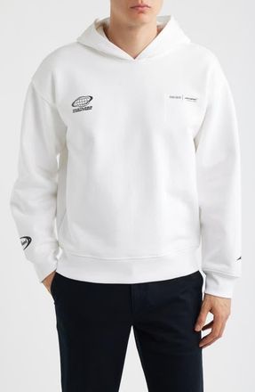 Reiss x McLaren Rowan Cotton Hoodie in White at Nordstrom, Size Xx-Large