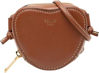 Celine Pre-owned Mini Bags, female, Brown, Size: ONE SIZE Pre-owned Heart Crossbody Bag