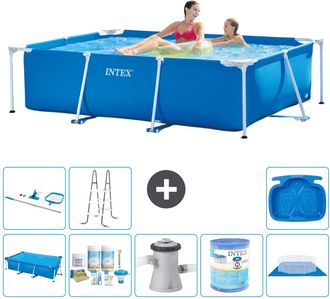 Intex Piscina Con Estructura Rectangular - 220x150x60 Cm - 7-piezas S30057