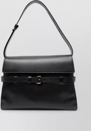 Moschino rectangular shoulder bag adjustable strap buckle