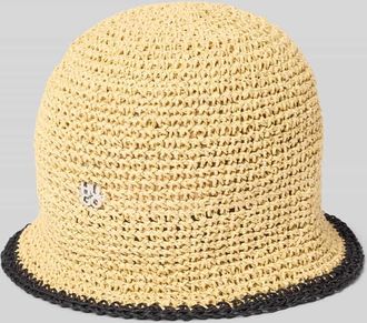 HUGO BOSS Bucket Hat mit Label-Applikation Modell CALANTHA-RA in Beige, Gr&ouml;&szlig;e L/XL