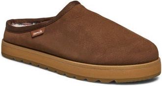 Sanuk Yoga Cloud Lounger Leather Slipper in Dark Brown at Nordstrom, Size 10