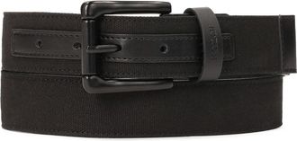 Kazar Zwart stoffen riem - Dames - Riemen - Zwart - 120 CM - Leer - Accessoires