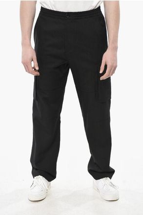 Marni Virgin Wool Cargo Trousers With Elastic Waist size 48