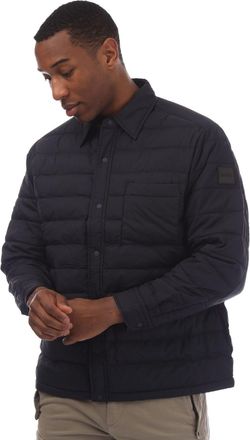HUGO BOSS Mens Lambizzo Padded Overshirt in Dark Blue - Size X-Large
