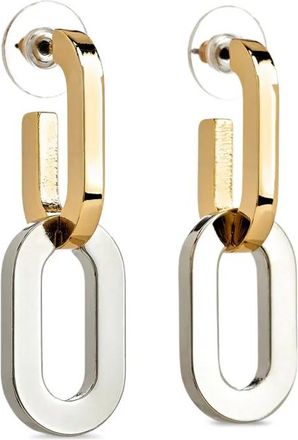 Kenneth Jay Lane Link ovalen oorbellen - Goud