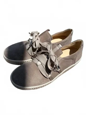 Gabor Womens Ribbon Lace Sneaker In Taupe