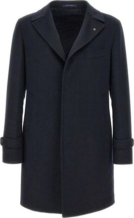 Tagliatore Thomas Wollen Jas - Heren - Mantel - Blauw - XL - Wol - Jassen